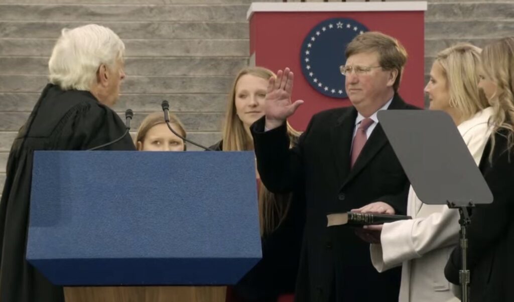 Mississippi Governor Tate Reeves Sworn In For Second Term Magnolia