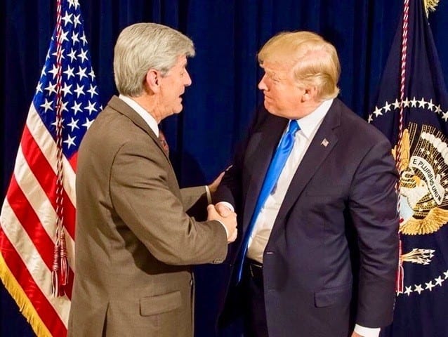 Governor Phil Bryant and President Trump