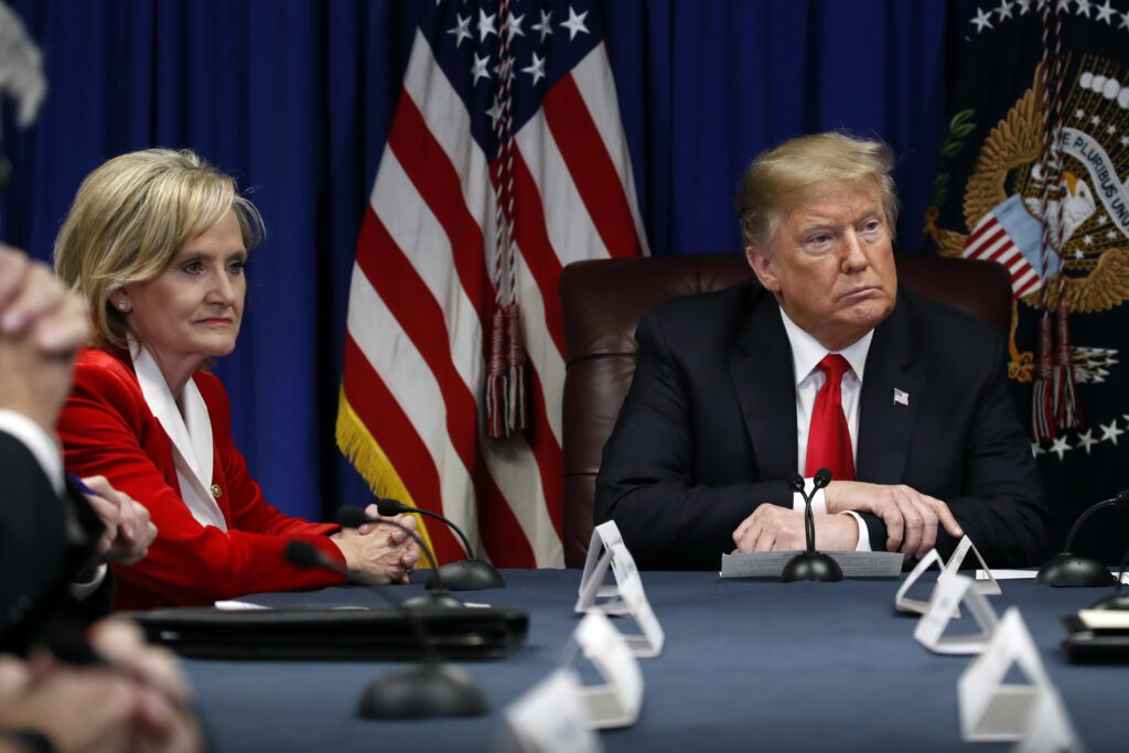 Mississippi U.S. Senator Cindy Hyde-Smith with President Donald Trump