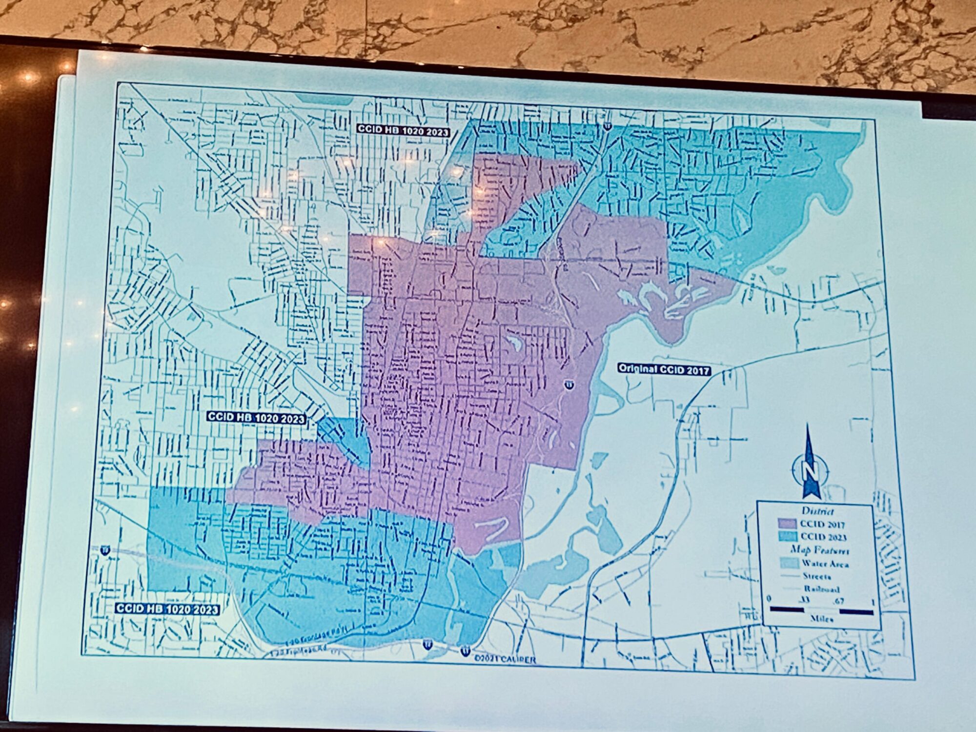 New proposed boundaries of the CCID in Jackson