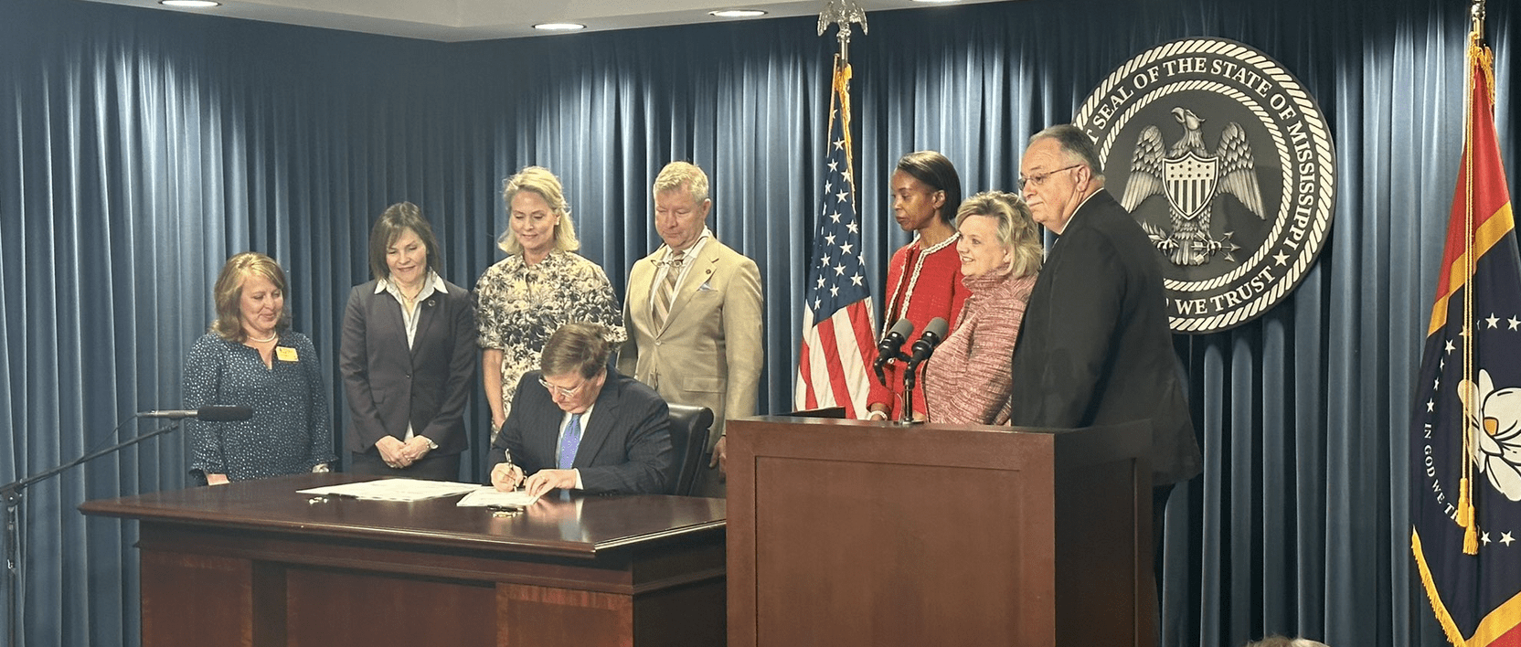 Governor Tate Reeves signs pro-mom/pro-life legislation
