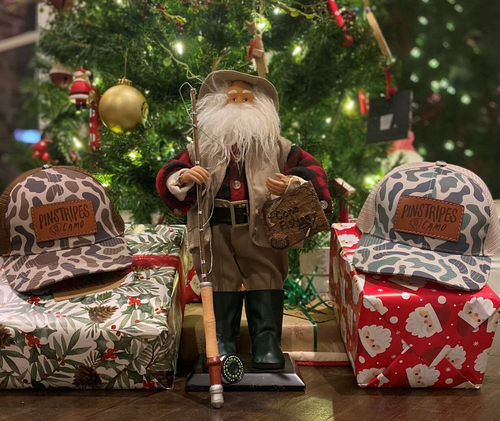 Fishing, hunting Christmas gifts from Santa Claus