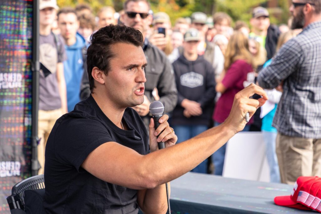Charlie Kirk debated on college campuses across the United States before his assassination on Wednesday.