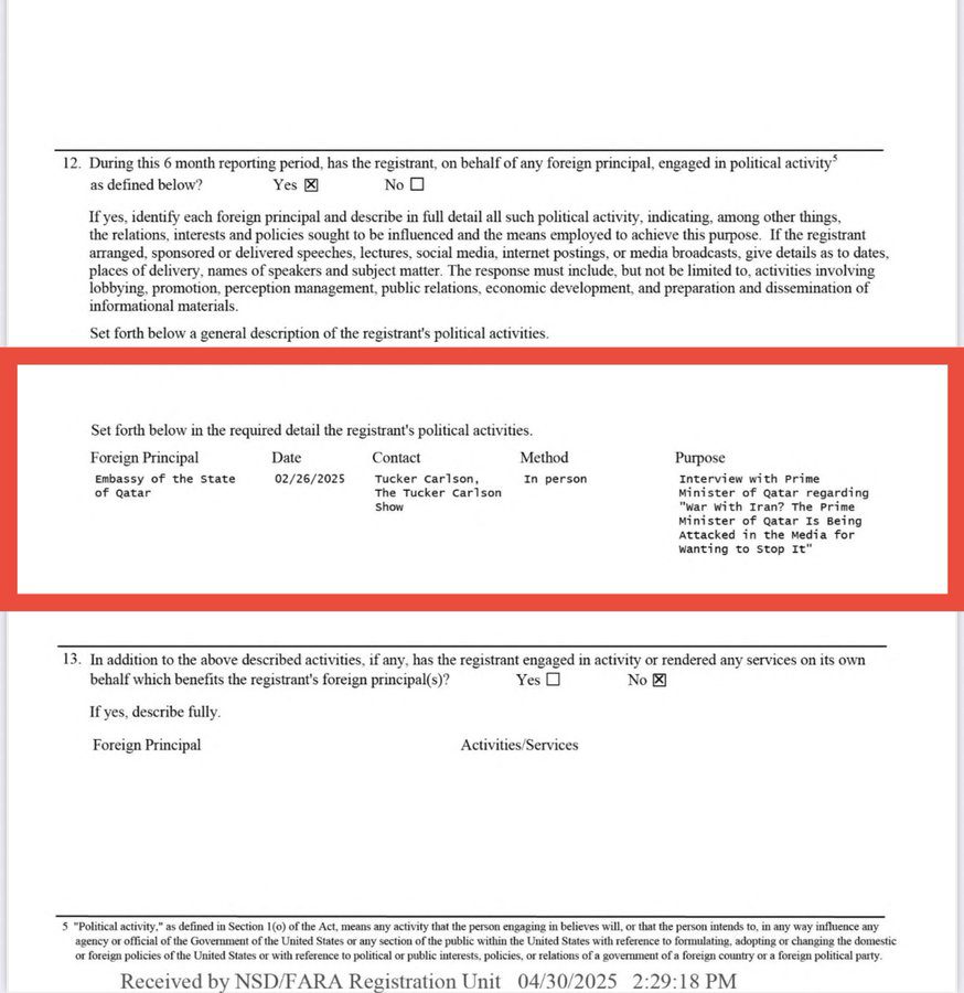 Tucker Carlson Qatar